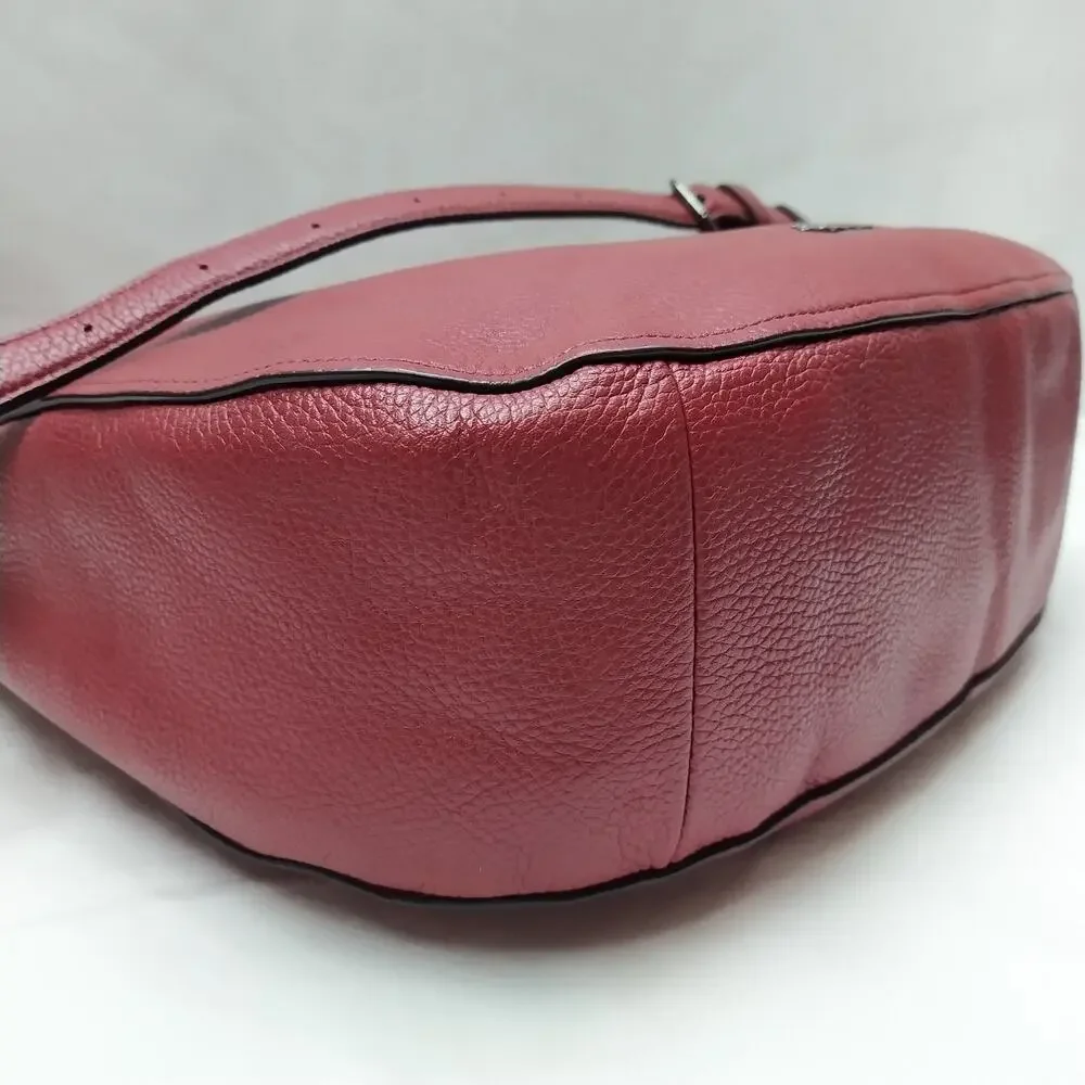 Coach Chelsea Red Leather Zipper Crossbody Shoulder Bag - Picture 15 of 16